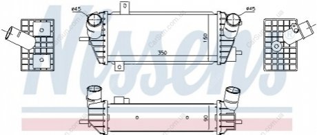 Радиатор воздуха (Интеркулер) Polcar 40X2J8-1