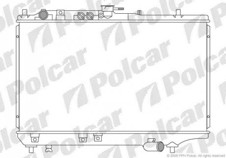 Радиатор охлаждения Polcar 4110081