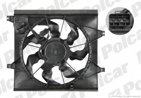 Вентилятор з корпусом / кронштейном Polcar 416523W2