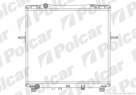 Радіатор охолодження Polcar 4170085X