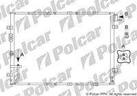Радіатор кондиціонера Polcar 4175K8C1S