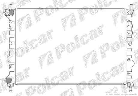 Радиатор охлаждения Polcar 421108A5