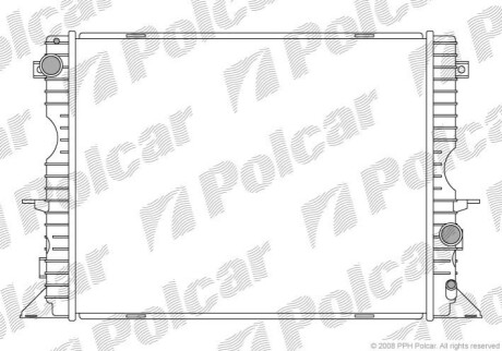 Радиатор охлаждения Polcar 430708-1