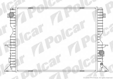 Радіатор охолодження Polcar 430708-1