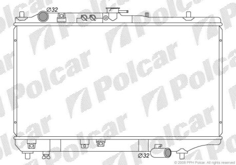 Радиатор охлаждения Polcar 450408