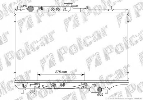 Радіатор охолодження Polcar 450508-3 (фото 1)