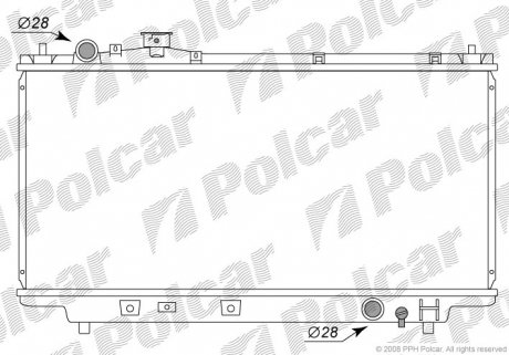 Радіатор охолодження Polcar 4507082 (фото 1)
