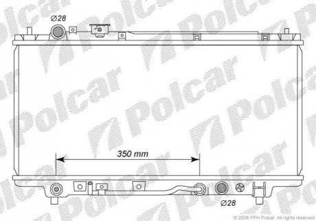 Радиатор охлаждения Polcar 450708-3