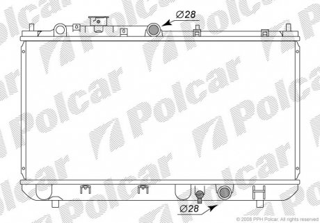 Радиатор охлаждения Polcar 4509081K (фото 1)