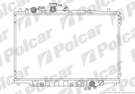 Радіатор охолодження Polcar 4515081