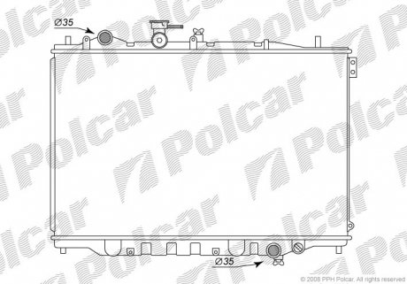 Радиатор охлаждения Polcar 451508-3