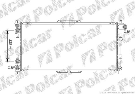 Радиатор охлаждения Polcar 4516085