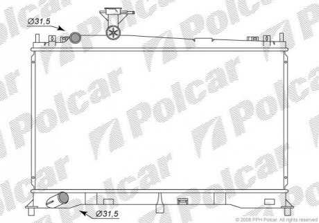 Радиатор охлаждения Polcar 4519081K