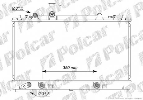 Радиатор охлаждения Polcar 4519084K