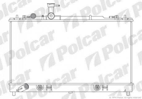 Радіатор охолодження Polcar 4519086