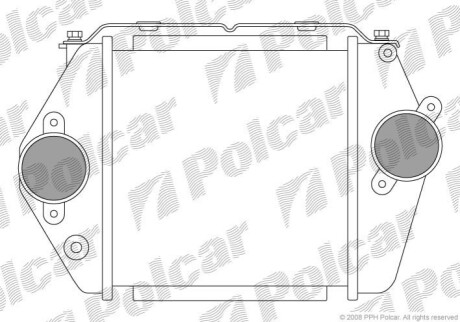 Радіатор повітря (Інтеркулер) Polcar 4519J8A1