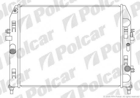 Радіатор охолодження Polcar 4526081K (фото 1)