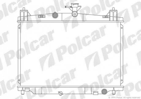 Радіатор охолодження Polcar 4533081K (фото 1)