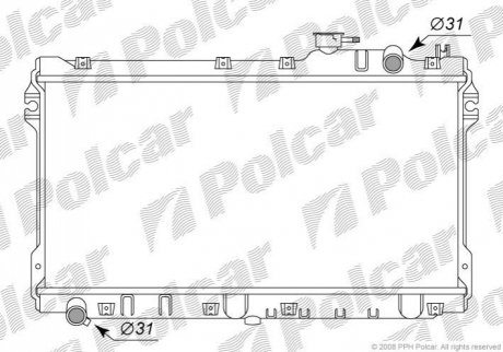 Радиатор охлаждения Polcar 4535081K (фото 1)