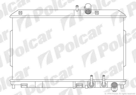 Радіатор охолодження Polcar 454808-2