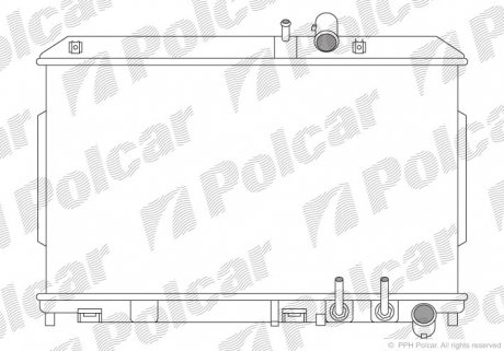 Радіатор охолодження Polcar 454808-2 (фото 1)