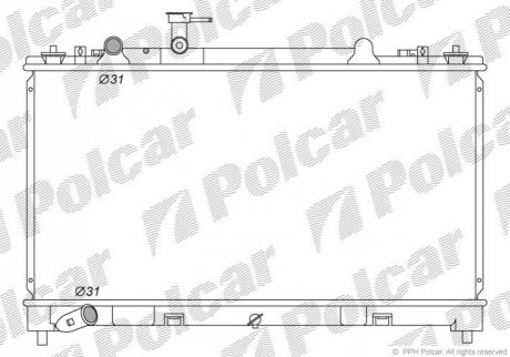 Радіатор охолодження Polcar 4560081K