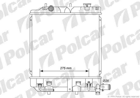 Радиатор охлаждения Polcar 4571082K