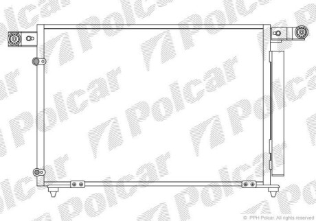 Радиатор кондиционера Polcar 4579K8C2