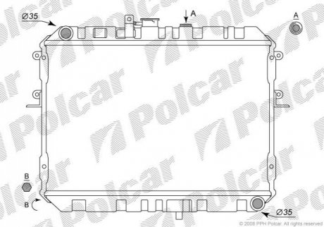 Радиатор охлаждения Polcar 4580082