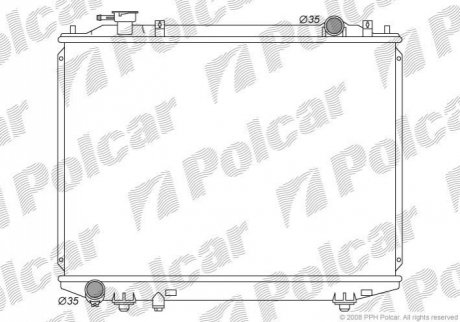 Радіатор охолодження Polcar 4599081K