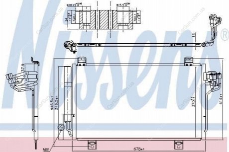 Радиатор кондиционера Polcar 45B2K81K