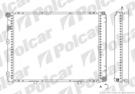 Радиатор охлаждения Polcar 500008-1 (фото 1)