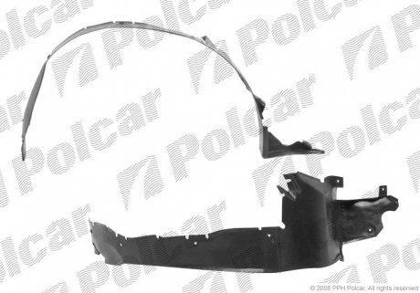 Подкрылок левый Polcar 5002FL-2