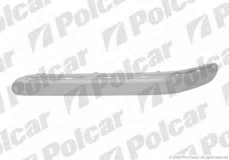 Молдинг бампера левый Polcar 500307-7 (фото 1)