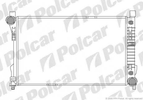 Радиатор охлаждения Polcar 500308-2 (фото 1)
