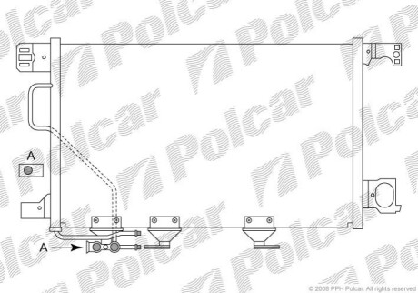 Радіатор кондиціонера Polcar 5003K8C3S