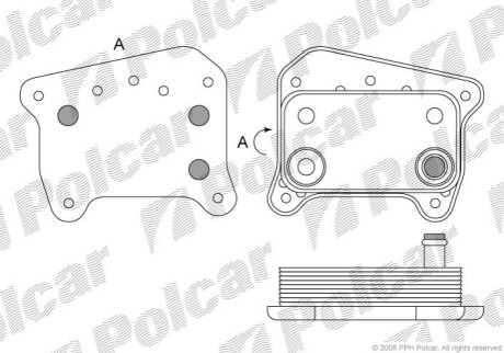 Радіатор масла Polcar 5003L8-1