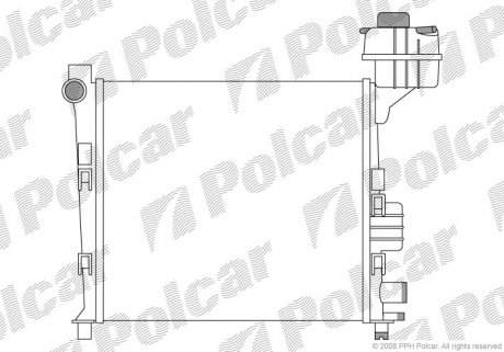 Радиатор охлаждения Polcar 5005082X (фото 1)