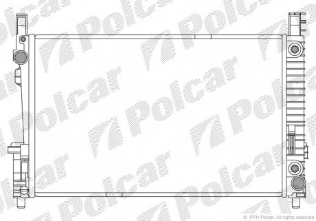 Радіатор охолодження Polcar 500608-1