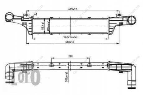 Радіатор повітря (Інтеркулер) Polcar 5015J8-4