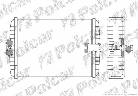Радиатор обогрева Polcar 5015N81 (фото 1)