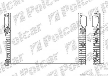 Радиатор охлаждения Polcar 5016081X (фото 1)