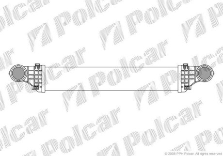 Радіатор повітря (Інтеркулер) Polcar 5016J82X