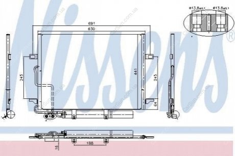 Радиатор кондиционера Polcar 5016K8C1