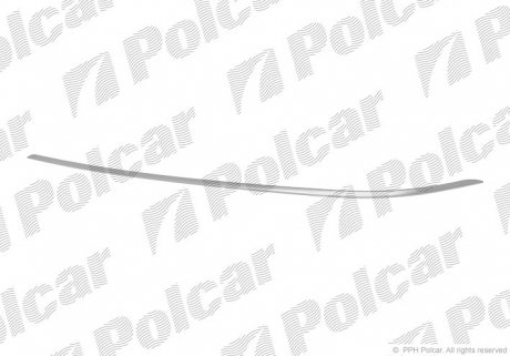 Молдинг бампера лівий Polcar 501807-5 (фото 1)