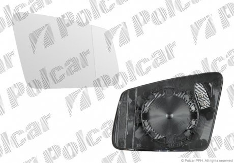 Вставка зовнішнього дзеркала права Polcar 5018552E (фото 1)
