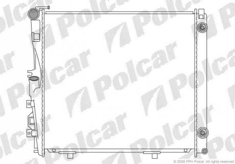 Радиатор охлаждения Polcar 502408-0