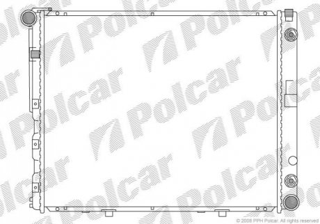 Радіатор охолодження Polcar 502408-4