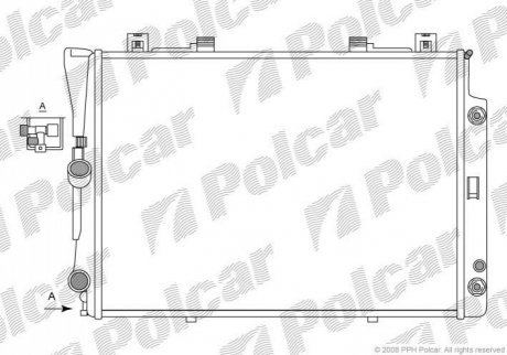Радіатор охолодження Polcar 5024088