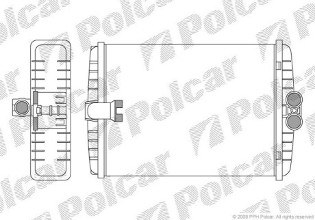 Радиатор обогрева Polcar 5025N81X